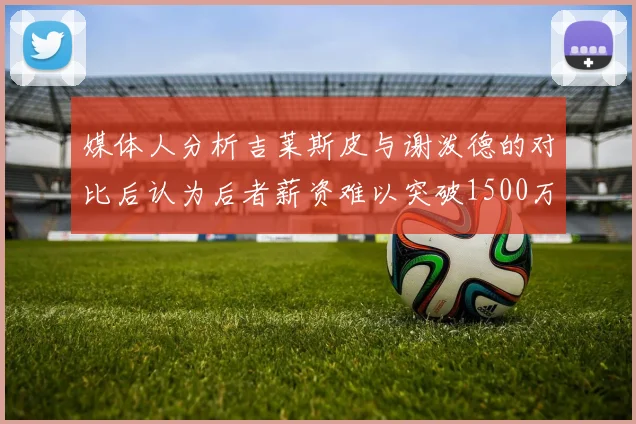 媒体人分析吉莱斯皮与谢泼德的对比后认为后者薪资难以突破1500万